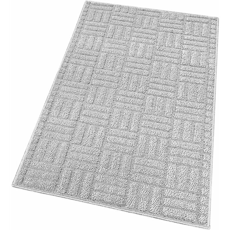 foto del prodotto tappeto cucina antiscivolo 3d moderno assorbente lavabile 100 made in italy grigio 50x115 cm