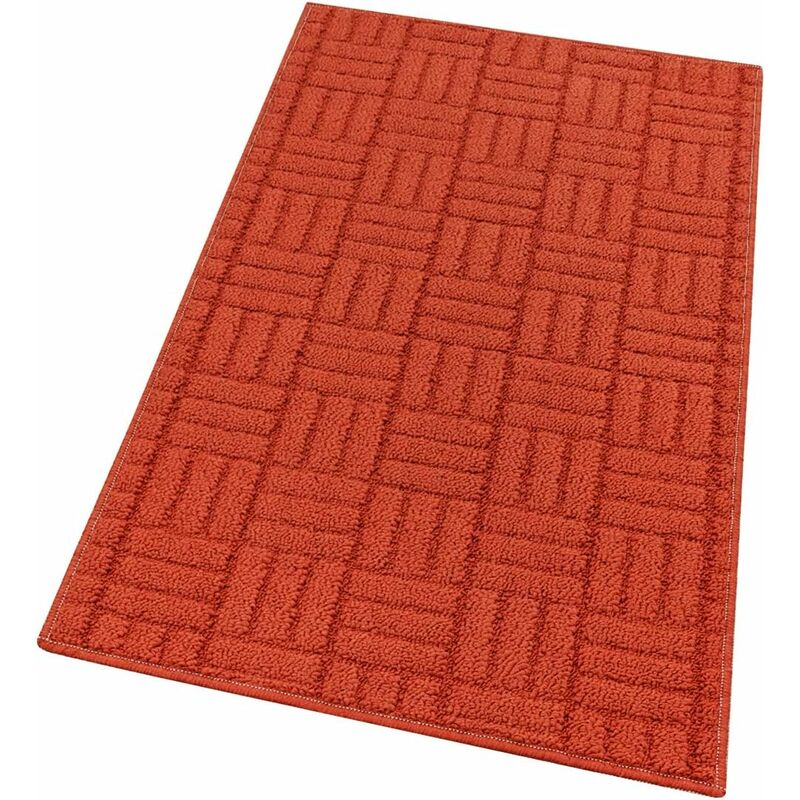 foto del prodotto tappeto cucina antiscivolo 3d moderno assorbente lavabile 100 made in italy mattone 50x115 cm
