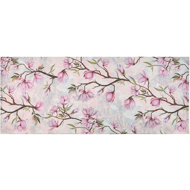 foto del prodotto tappeto cucina antiscivolo stampa digitale emozioni fantasia magnolia giapponese by suardi, misura58x140coloremagnolia giapponese