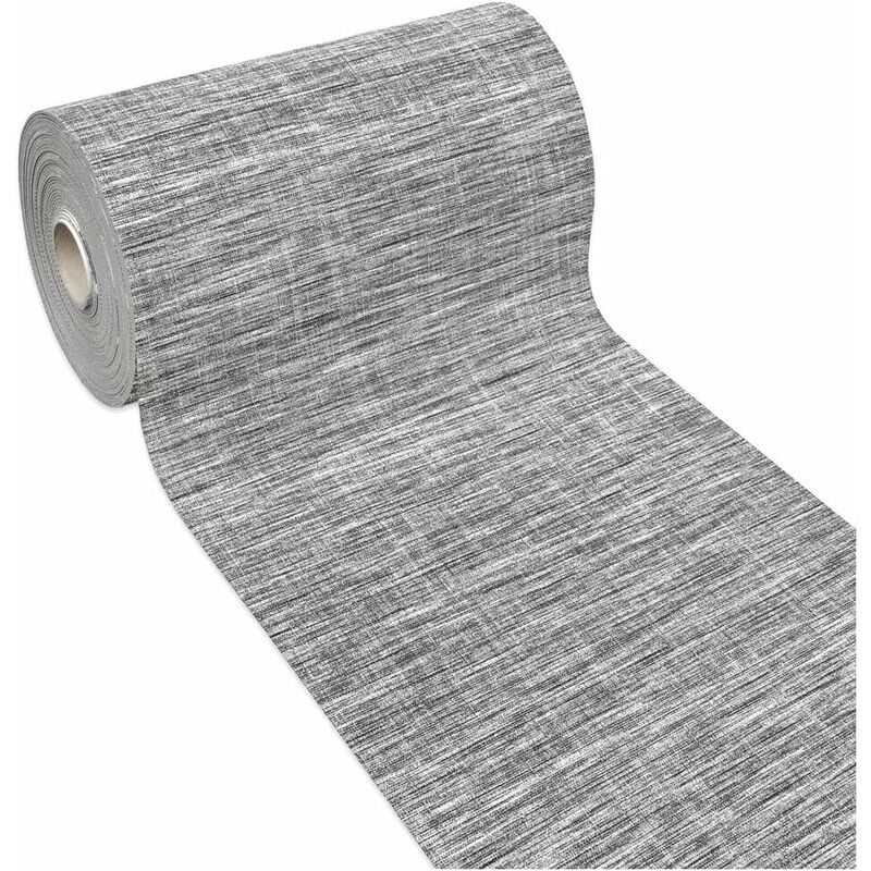 foto del prodotto tappeto cucina flessibile tagliabile antiscivolo passatoia monocolore 100 made in italy grigio 52x110 cm