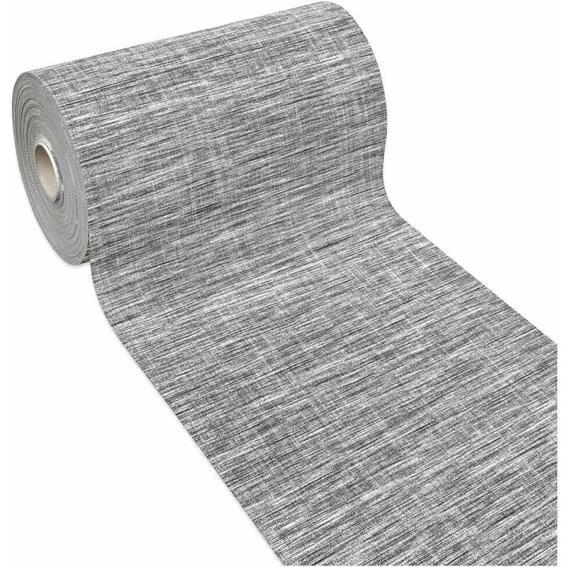 foto del prodotto tappeto cucina flessibile tagliabile antiscivolo passatoia monocolore 100 made in italy grigio 52x140 cm