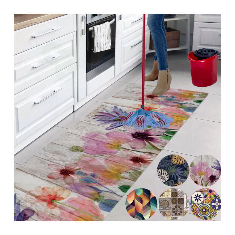foto del prodotto tappeto cucina lavabile antiscivolo alby passatoia vari colori ab130 300cm