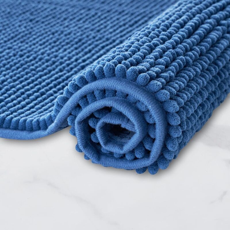 foto del prodotto tappeto da bagno antiscivolo, assorbente e lavabile in lavatrice per bagno, doccia e locale doccia gblu 40x60