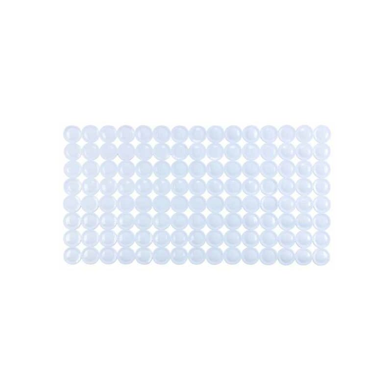 foto del prodotto tappeto da bagno belem, tappetino antiscivolo per vasca da bagno con ventose, in pvc, 67,5x36 cm, bianco wenko