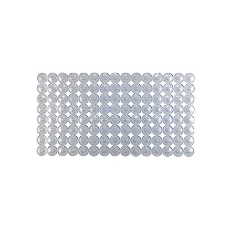 foto del prodotto tappeto da bagno belem, tappetino antiscivolo per vasca da bagno con ventose, in pvc, 67,5x36 cm, trasparente wenko