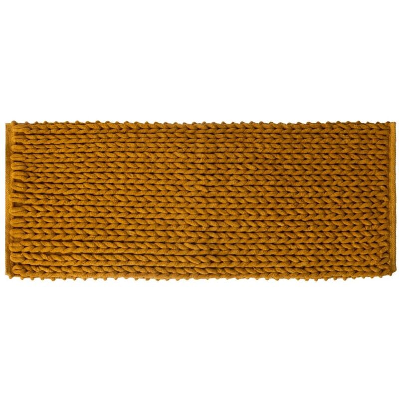 foto del prodotto tappeto da bagno colorama giallo senape 50x120cm 5five