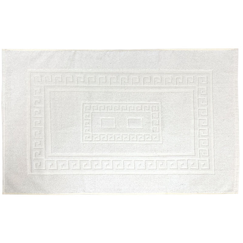 foto del prodotto tappeto da bagno disegno torino colore bianco, misura60x90colorebianco