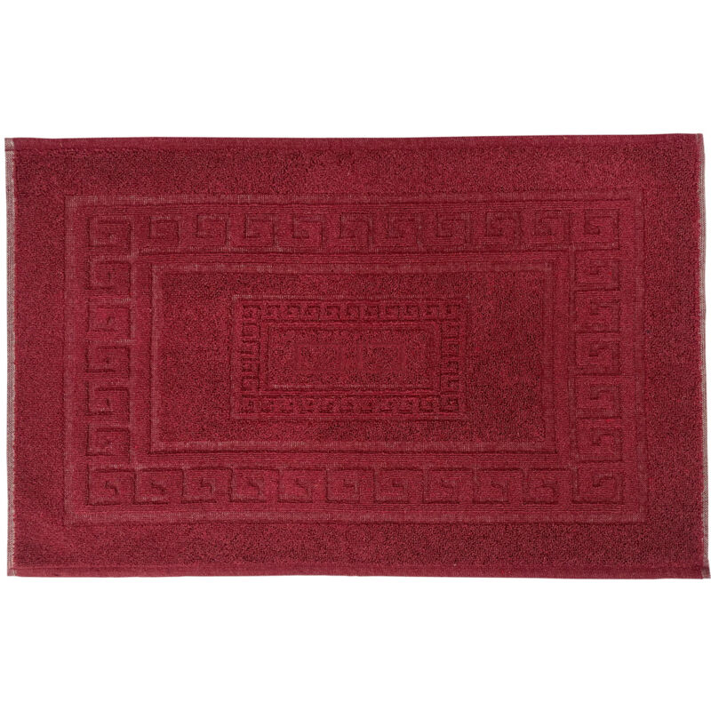 foto del prodotto tappeto da bagno disegno torino colore bordeaux, misura45x60colorebordeaux