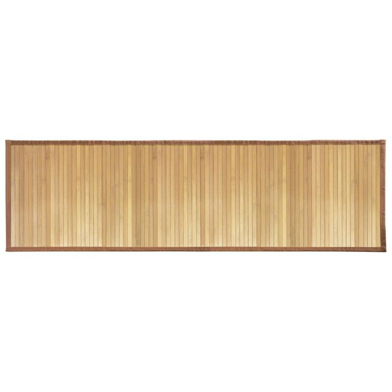 foto del prodotto tappeto da bagno in bamb marrone chiaro 53 x 152 cm