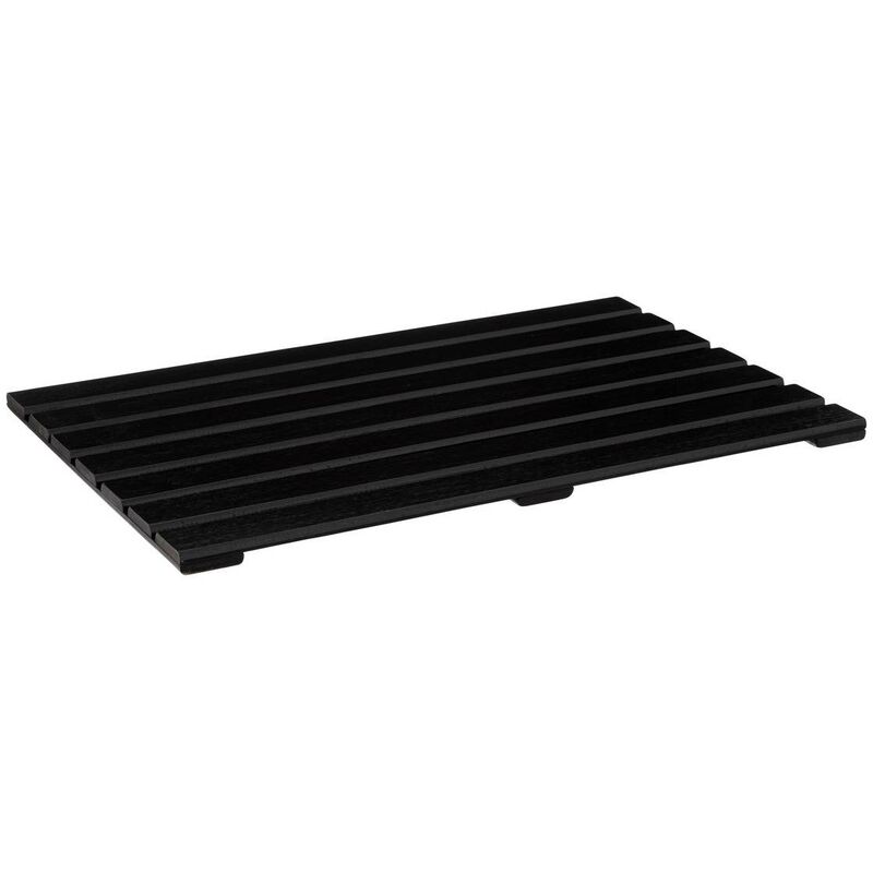 foto del prodotto tappeto da bagno in bamb nero 53x36 cm 5five
