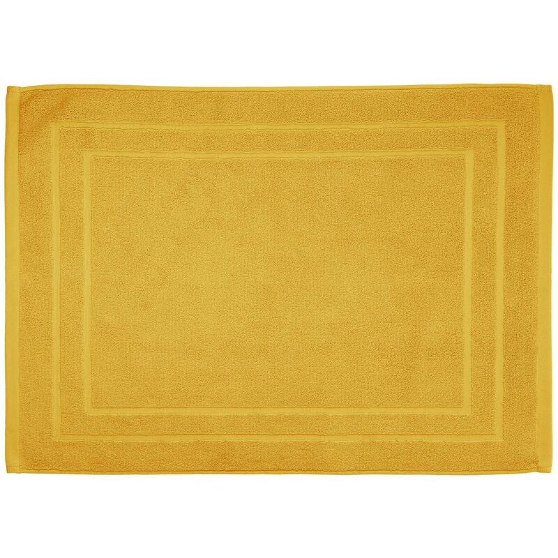 foto del prodotto tappeto da bagno in cotone giallo senape 50x70cm atmosphera cr ateur d int rieur