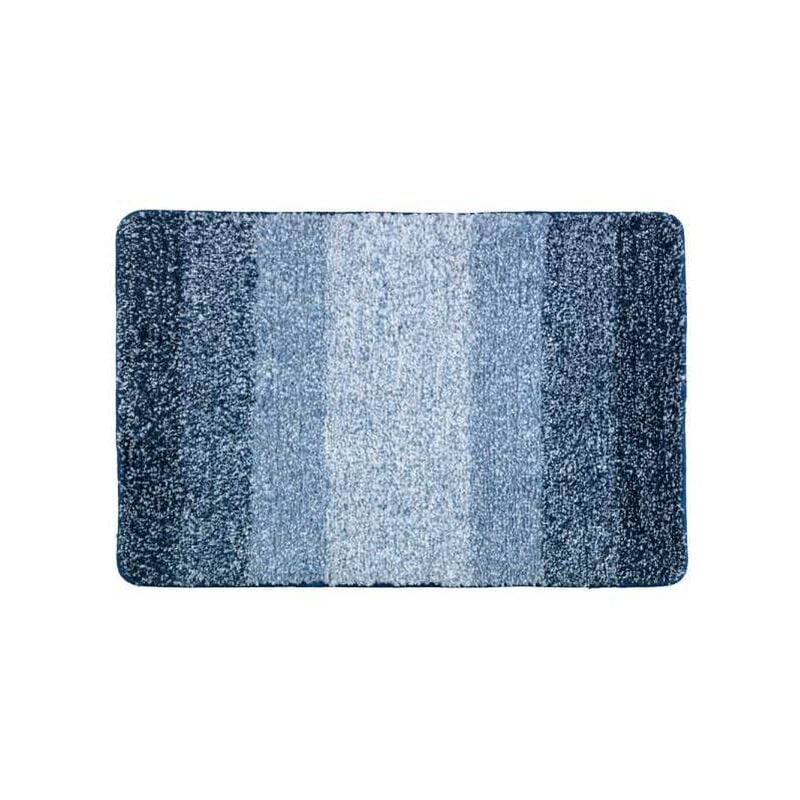 foto del prodotto tappeto da bagno luso, tappeto da bagno antiscivolo, spessore 18 mm, microfibra di poliestere, 90x60 cm, blu wenko