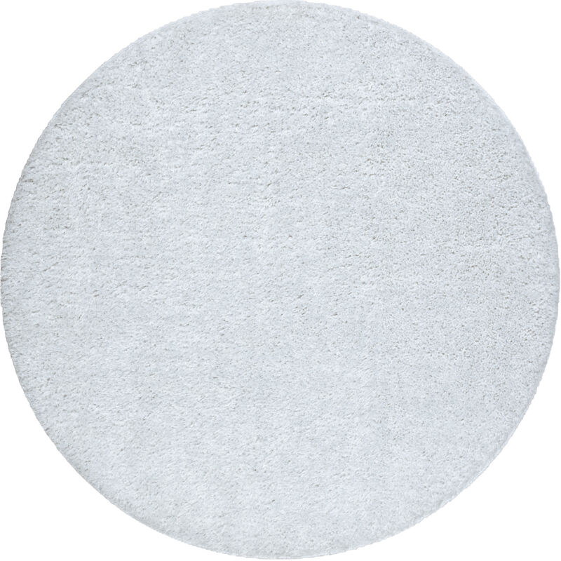 foto del prodotto tappeto da bagno synergy cerchio, glamour, antiscivolo, morbido lurex bianco white rotondo 67 cm