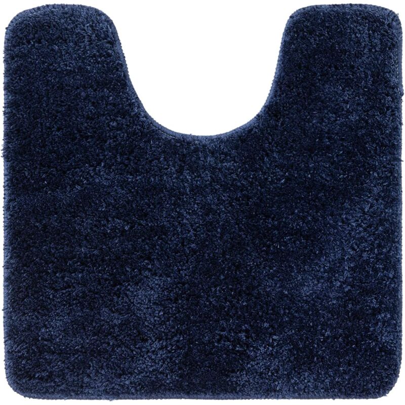 foto del prodotto tappeto da bagno, tappetino antiscivolo lavabile in lavatrice per doccia 50x 50cm blu