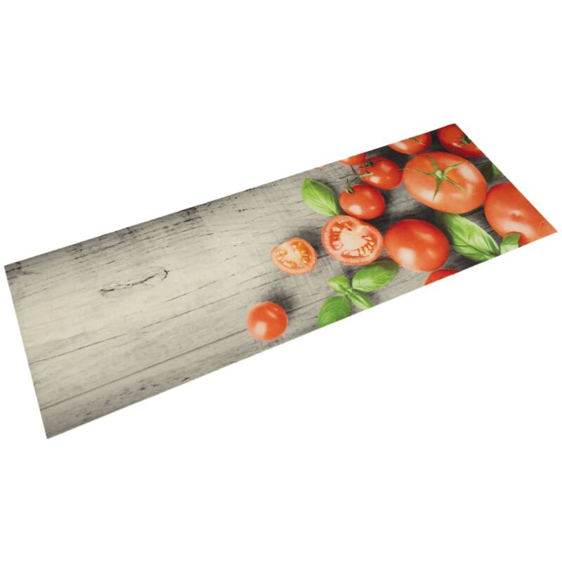 foto del prodotto tappeto da cucina lavabile pomodori 45x150 cm in velluto vidaxl