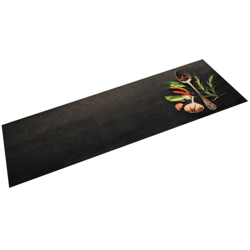 foto del prodotto tappeto da cucina lavabile spezie 45x150 cm velluto vidaxl