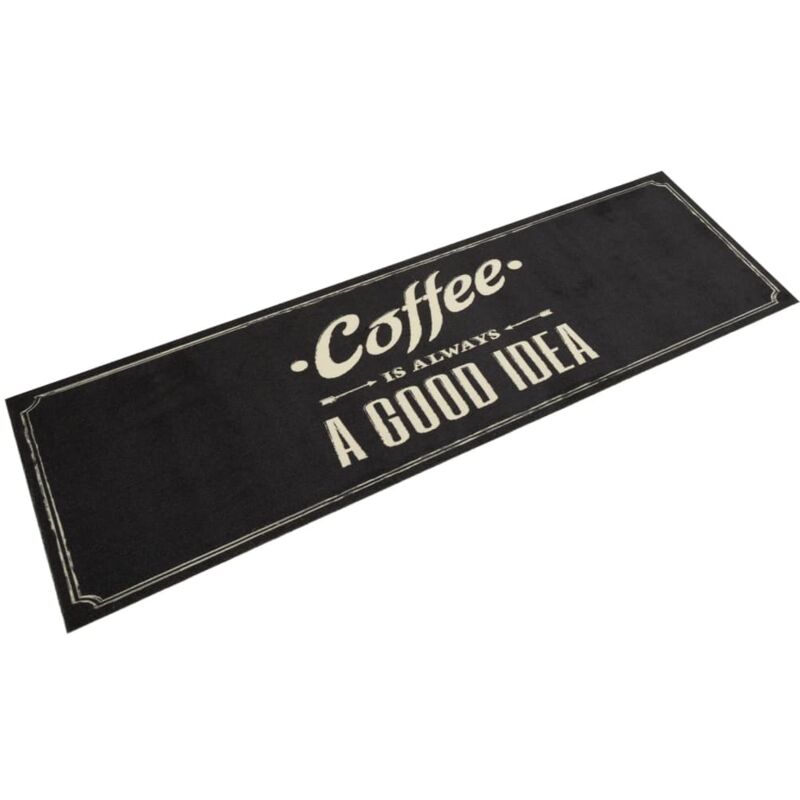 foto del prodotto tappeto da cucina lavabile testo caff 45x150 cm in velluto vidaxl