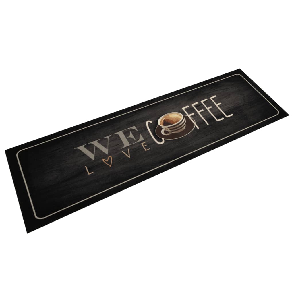foto del prodotto tappeto da cucina lavabile testo caff 45x150 cm in vellutocod mxl 115020