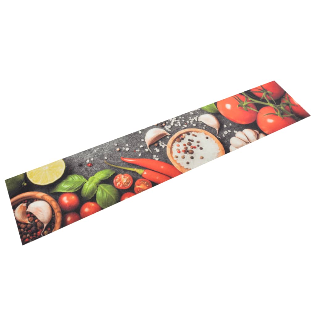 foto del prodotto tappeto da cucina lavabile verdure 60x300 cm velluto
