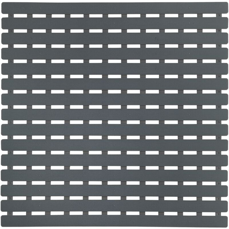 foto del prodotto tappeto da doccia grigio arinos, tappeto da bagno antiscivolo con ventose, in plastica, 54x54 cm, grigio wenko