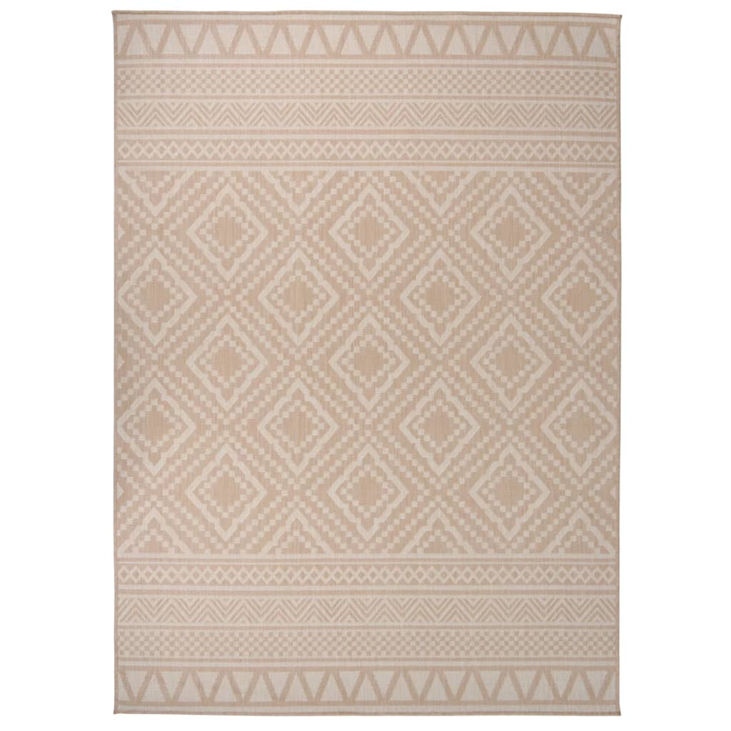 foto del prodotto tappeto da esterni a tessitura piatta 200x280cm strisce marroni cod mxl 67764