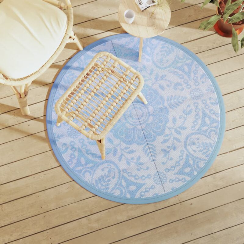 foto del prodotto tappeto da esterni arakil blu baby 120 cm in pp vidaxl