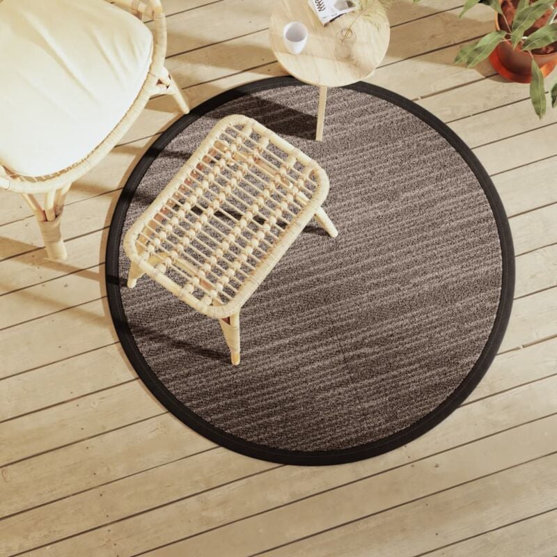 foto del prodotto tappeto da esterni arakil marrone 120 cm in pp vidaxl