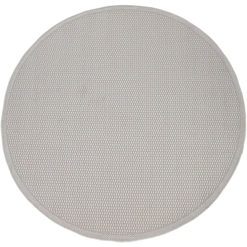foto del prodotto tappeto da esterni per terrazza e balcone, da cucina, tinta unita, crema beige 160 cm tondo paco home