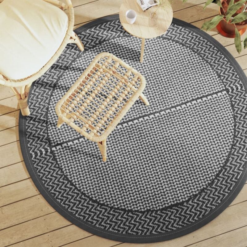 foto del prodotto tappeto da esterno arakil grigio 160 cm in pp vidaxl