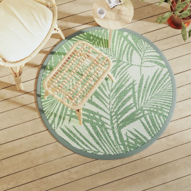 foto del prodotto tappeto da esterno arakil verde 120 cm in pp vidaxl