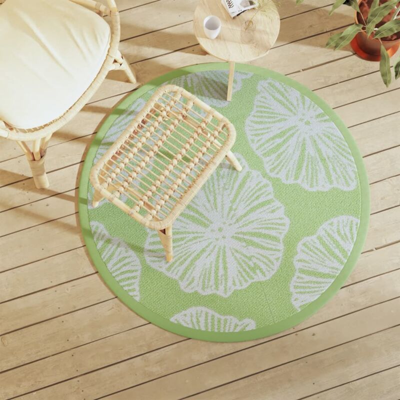 foto del prodotto tappeto da esterno arakil verde 120 cm in pp vidaxl