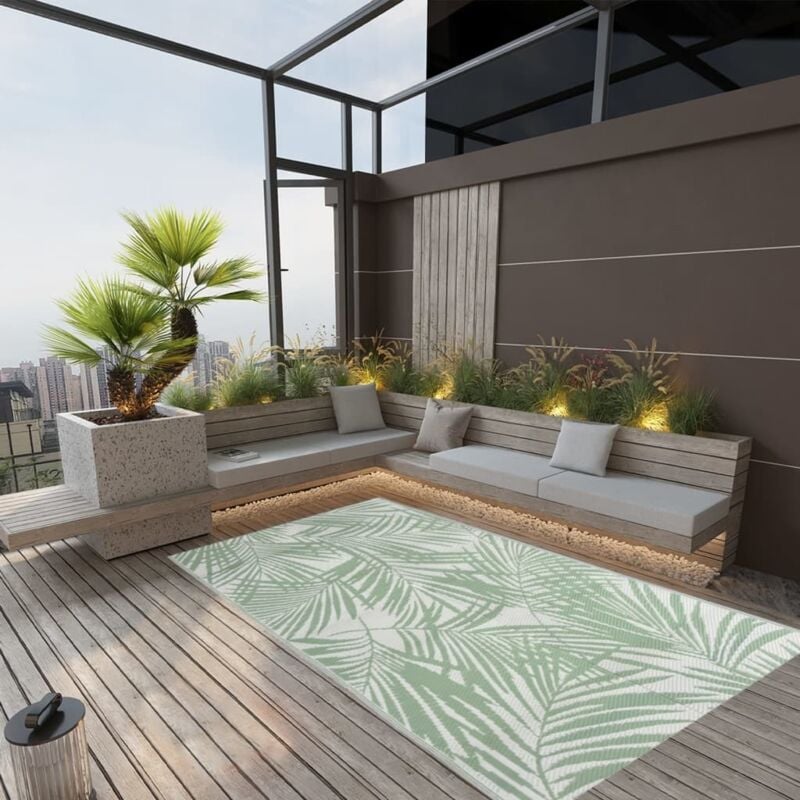 foto del prodotto tappeto da esterno arakil verde 120x180 cm in pp - vidaxl