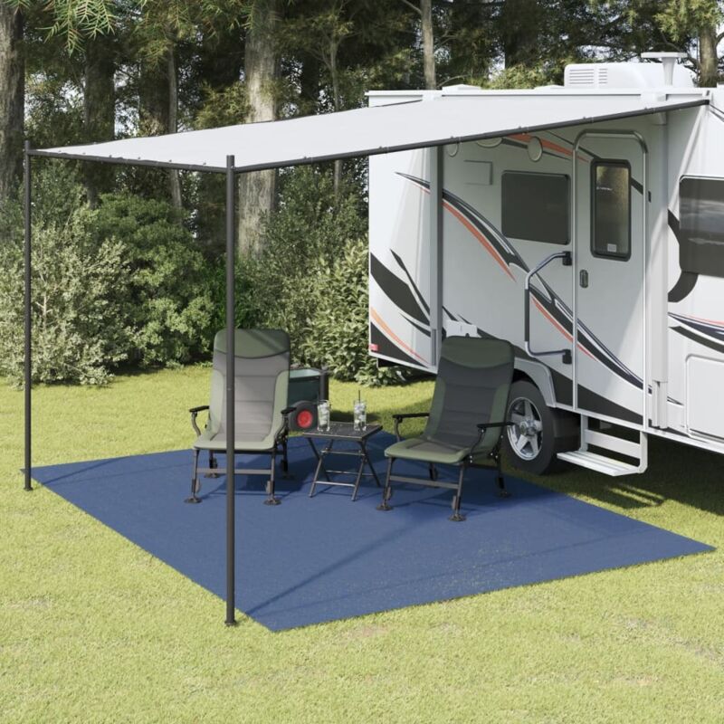 foto del prodotto tappeto da tenda blu 4x3 m vidaxl
