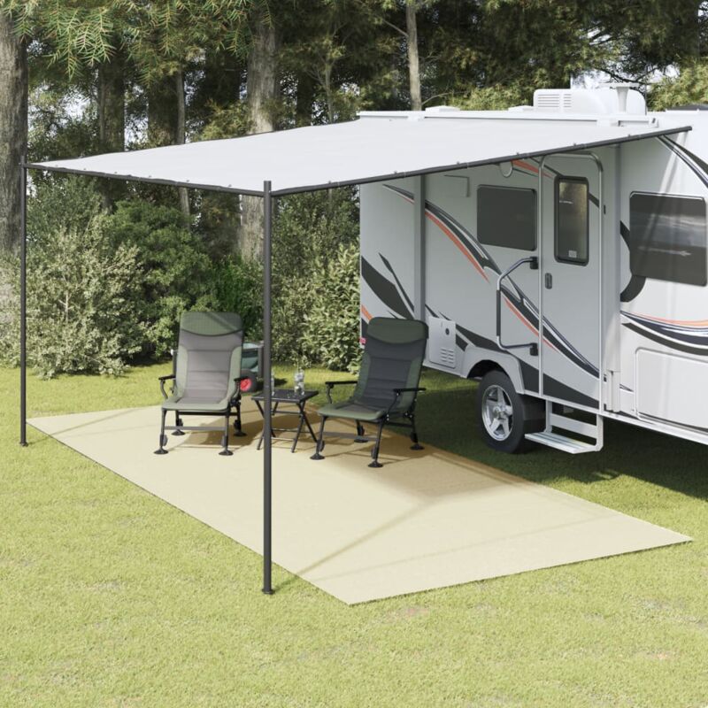 foto del prodotto tappeto da tenda crema 5x2,5 m vidaxl