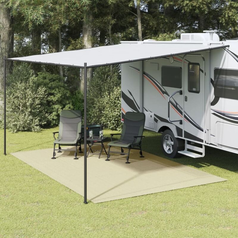 foto del prodotto tappeto da tenda crema 5x3 m vidaxl