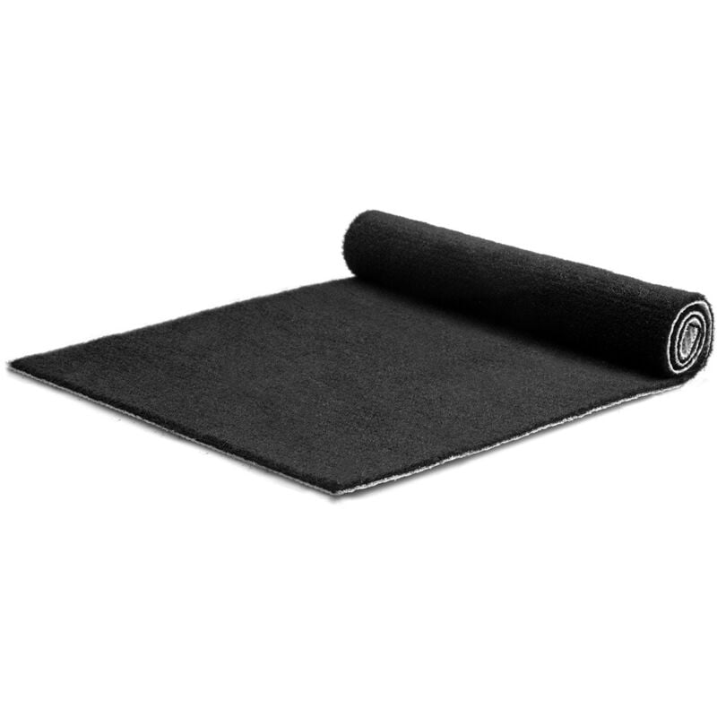 foto del prodotto tappeto dakar larghezza 100 cm spessore 5 mm nero per metro lineare