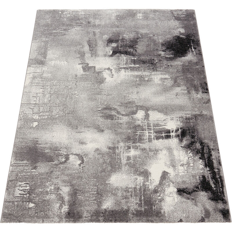 foto del prodotto tappeto dal design moderno e motivo tela effetto m lange grigio, nero, bianco 120x170 cm paco home