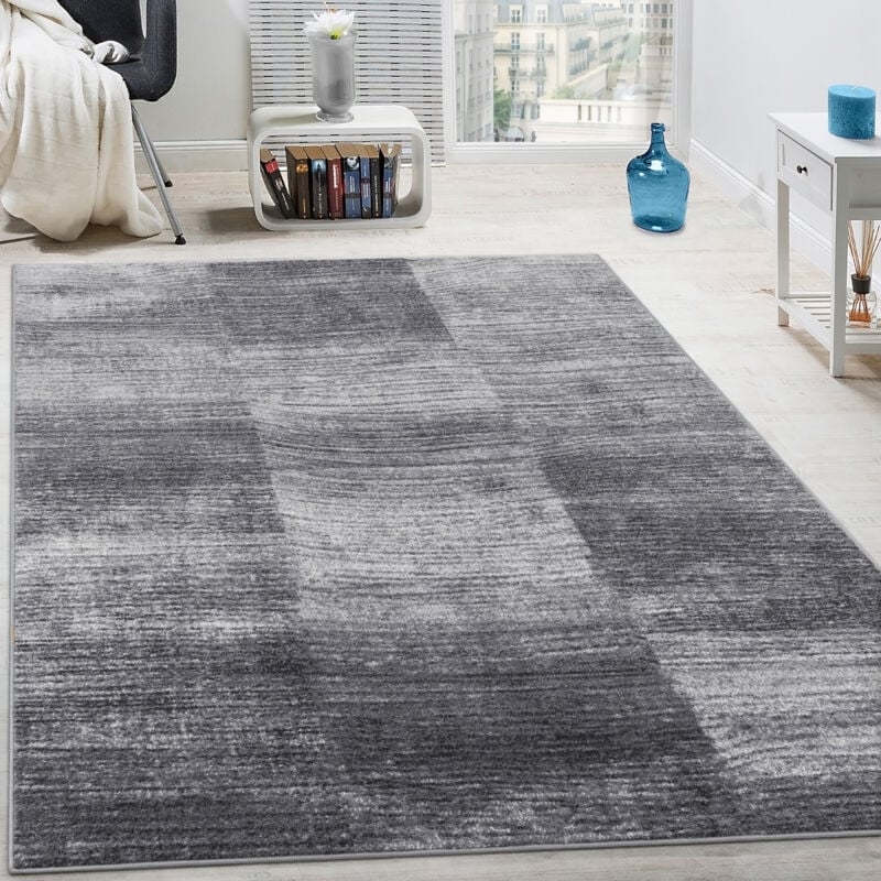 foto del prodotto tappeto di design per soggiorno moderno tappeti a pelo corto m lange grigio 70x140 cm paco home