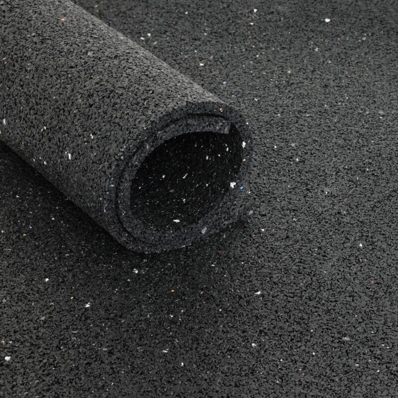 foto del prodotto tappeto di protezione extra strong rotolo di 12,5 m2 spessore 3 mm granulato nero effetto asfalto