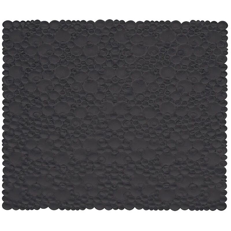 foto del prodotto tappeto doccia quadrato antiscivolo in gomma nero 54x54 cm