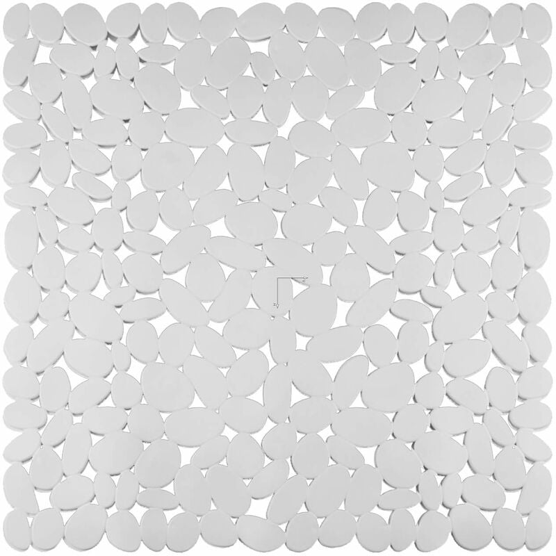 foto del prodotto tappeto doccia sassolini cm.54x54 bianco