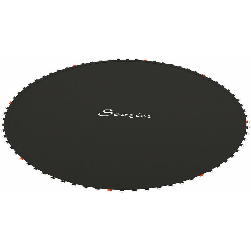 foto del prodotto tappeto elastico di ricambio per trampolino da 3m con 8 cuciture e rivestimento anti uv nero