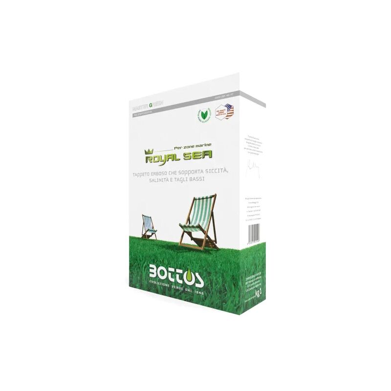 foto del prodotto tappeto erboso royal sea 1kg per zone marine resistente alla salinita bottos