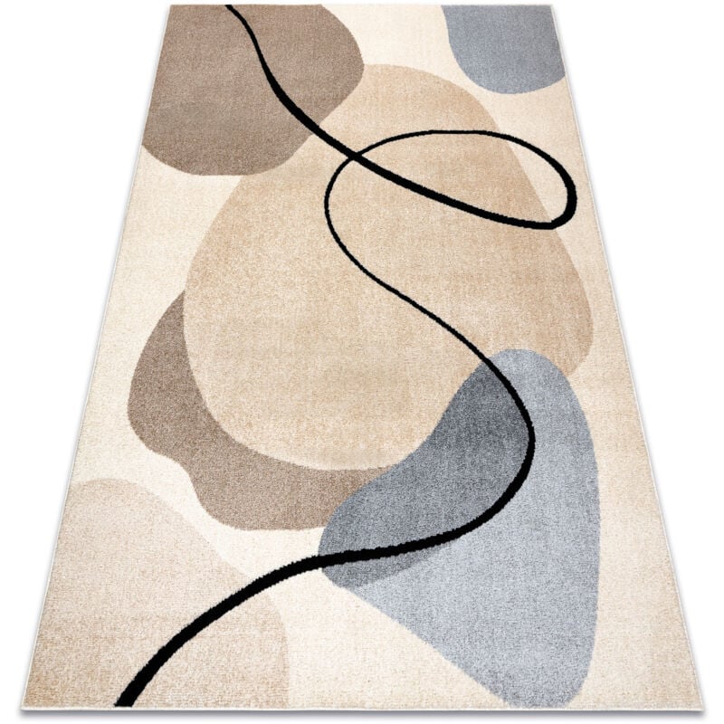 foto del prodotto tappeto fusion 9213 crema beige geometrico, moderno, astratto beige 80x150 cm