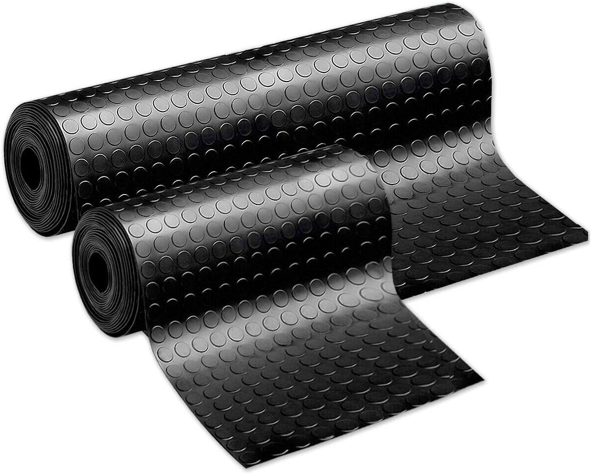 foto del prodotto tappeto gomma antiscivolo proteggi pavimento a bolle rivestimento robusto 1 mt x 21 mt