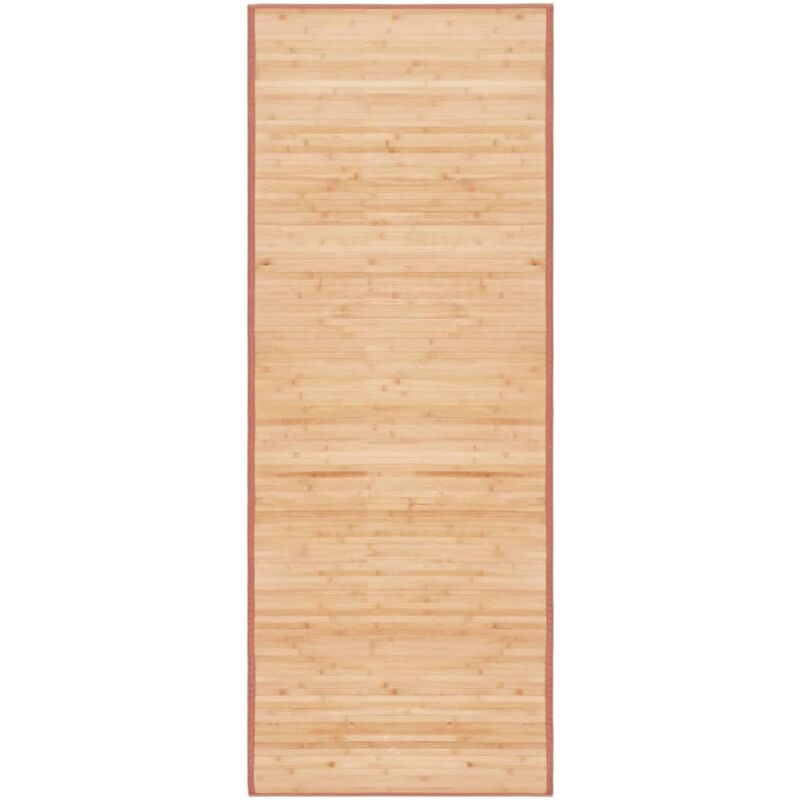 foto del prodotto tappeto in bamb marrone con base antiscivolo vari dimensioni dimensioni 80 x 200 cm