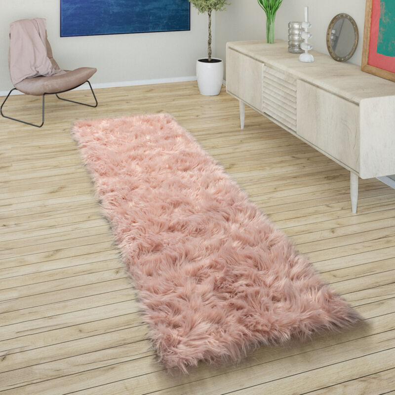 immagine 0 del prodotto tappeto in ecopelliccia, cuscini, a cuore, rotondo, in diverse forme, rosa 80x150 cm paco home