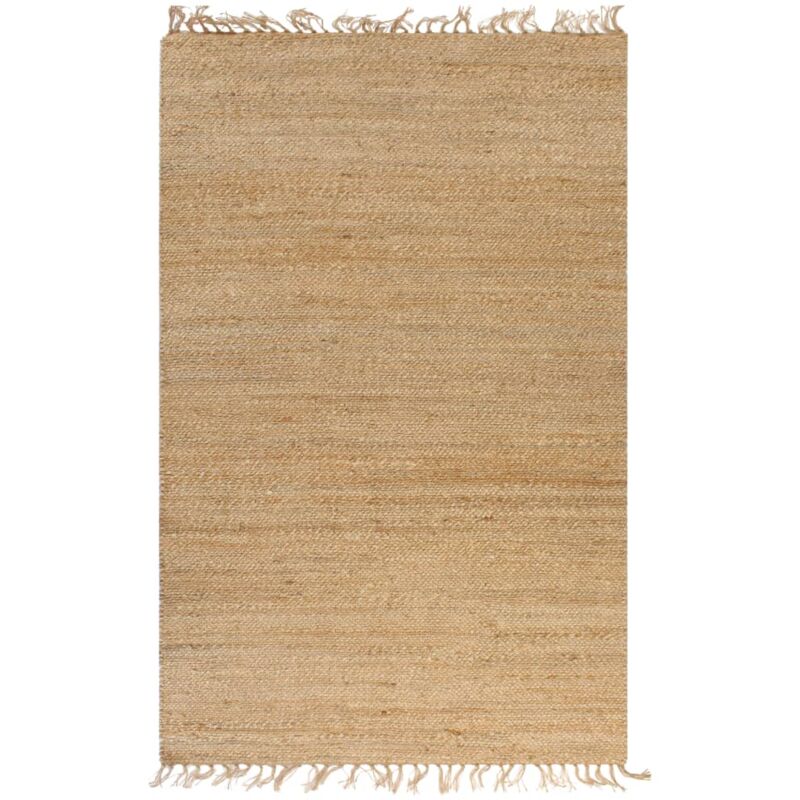 foto del prodotto tappeto in iuta intrecciato a mano 120x180 cm naturale vidaxl