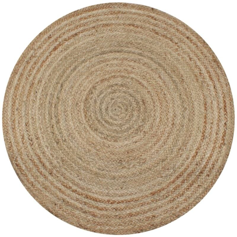 foto del prodotto tappeto in juta intrecciata 120 cm rotondo vidaxl