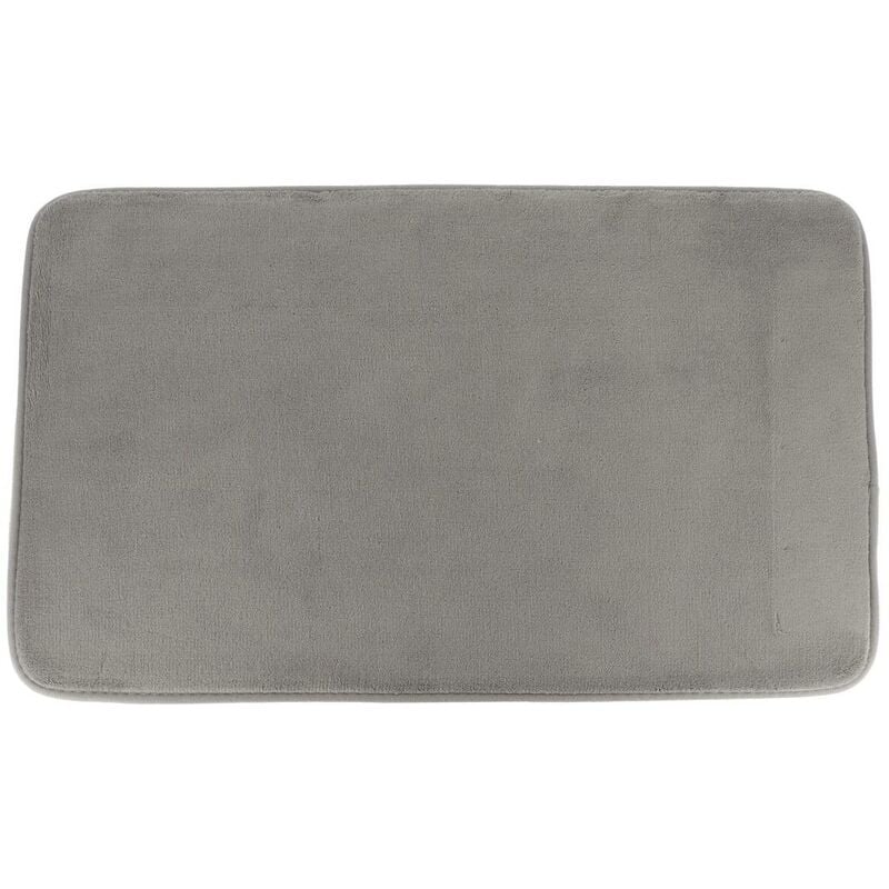 foto del prodotto tappeto in microfibra semplice 45x75 cm grigio tendance